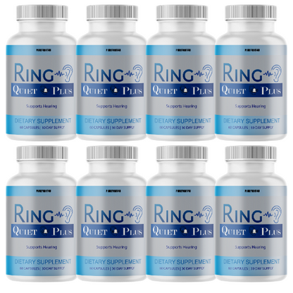 Ring Quiet Plus Hearing Support Formula 8 Bottles 165 Capsules