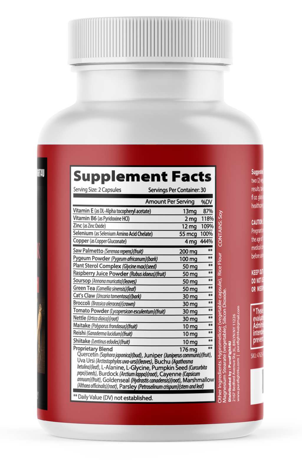 AlphaBark Natural Formula Supplement for Prostate & Vitality Support 60 Capsules