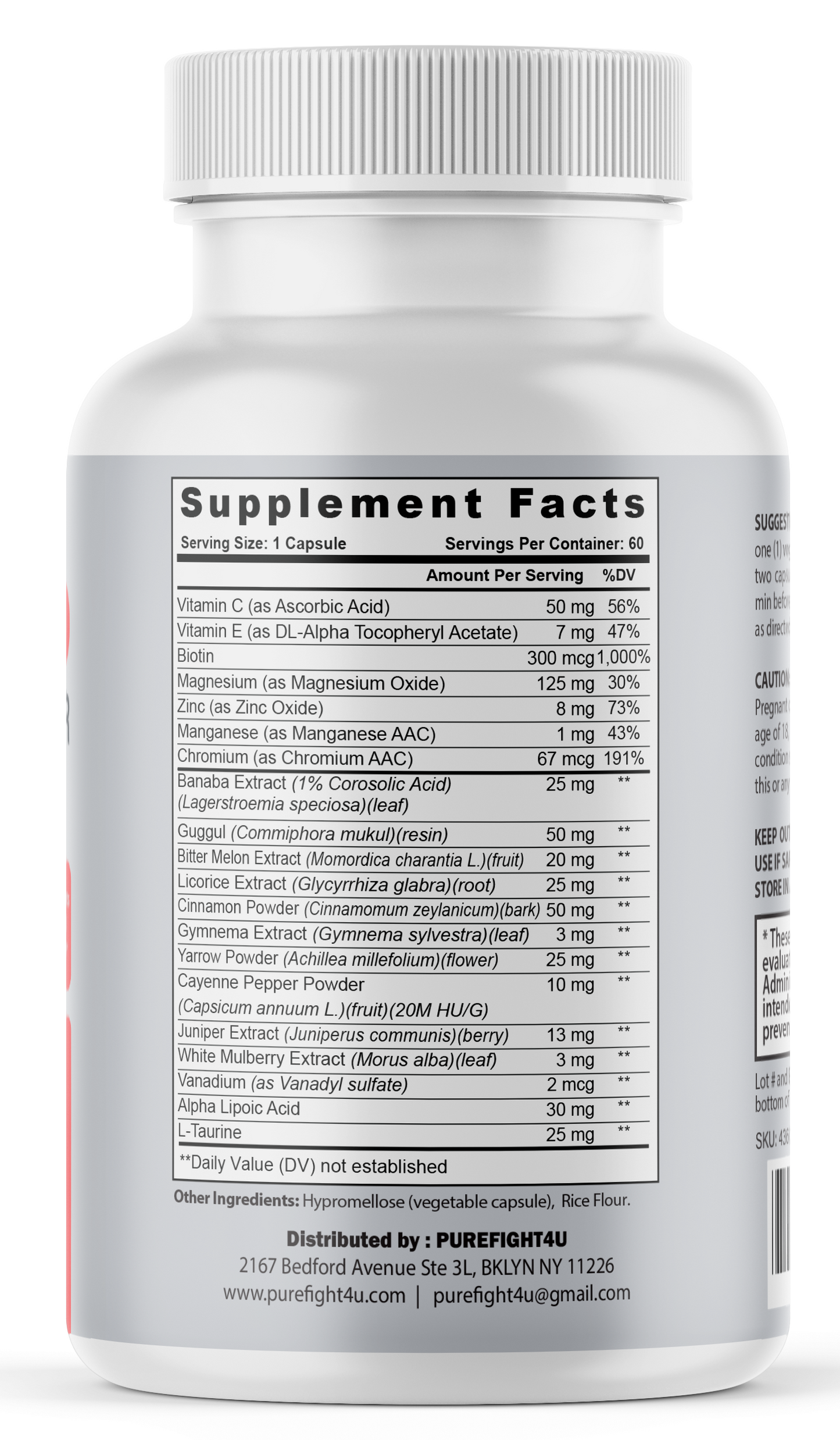 Blood Stabilizer for Healthy Blood Sugar Levels | 60 Capsules (1 Pack)