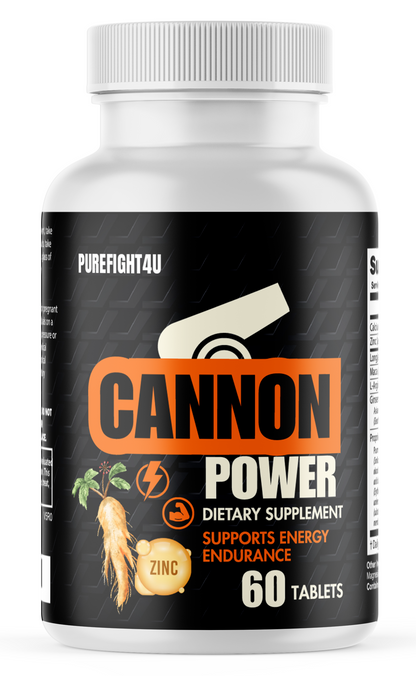 Cannon Power Performance Supplement for Strength & Energy Support, 60 Tablets