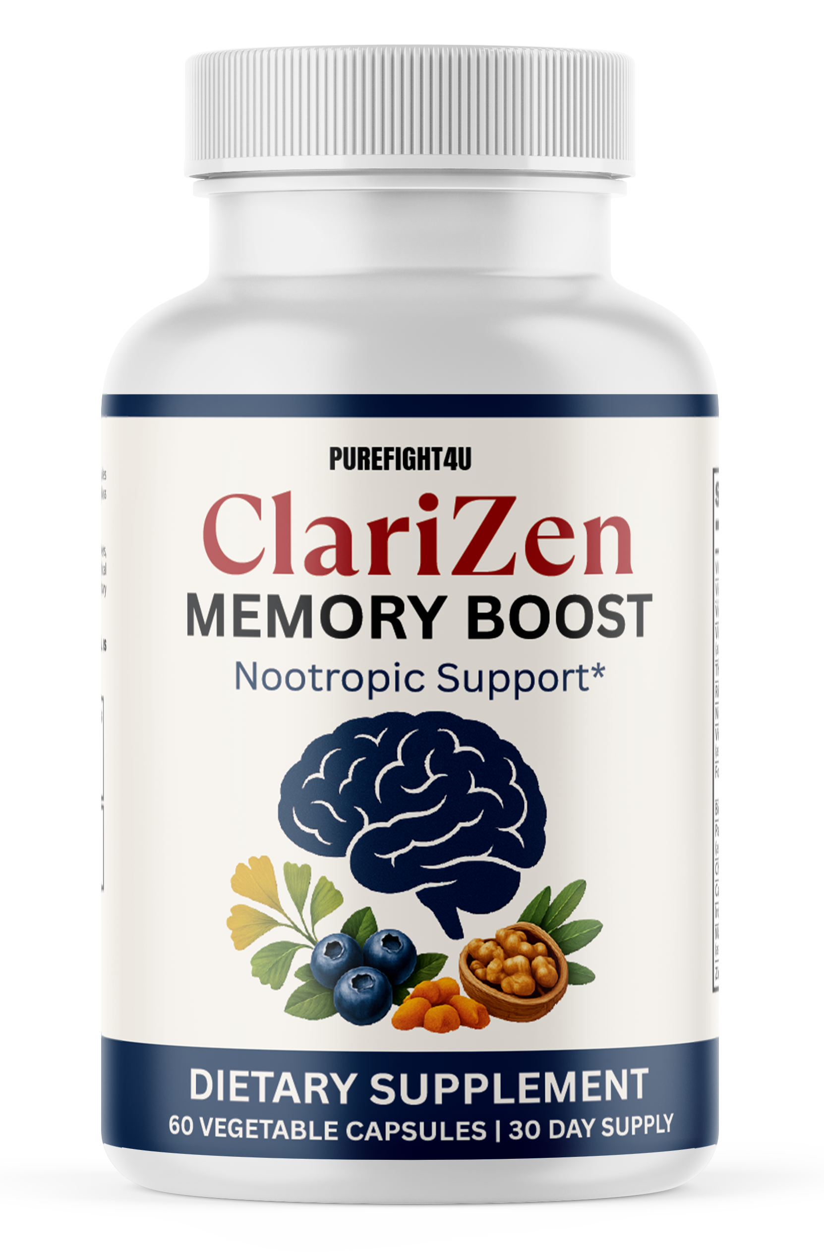 ClariZen Brain Health & Cognitive Support Supplement - 60 Capsules
