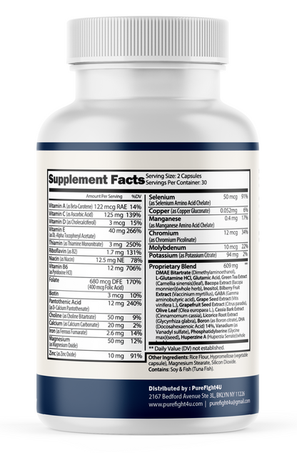 ClariZen Natural Nootropic Formula for Memory & Focus Support - 60 Capsules