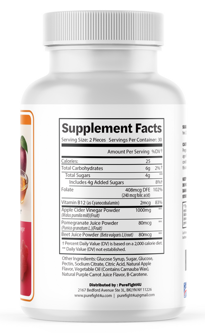 Destiny Keto + ACV Gummies for Metabolic Balance & Wellness, 60 Gummies