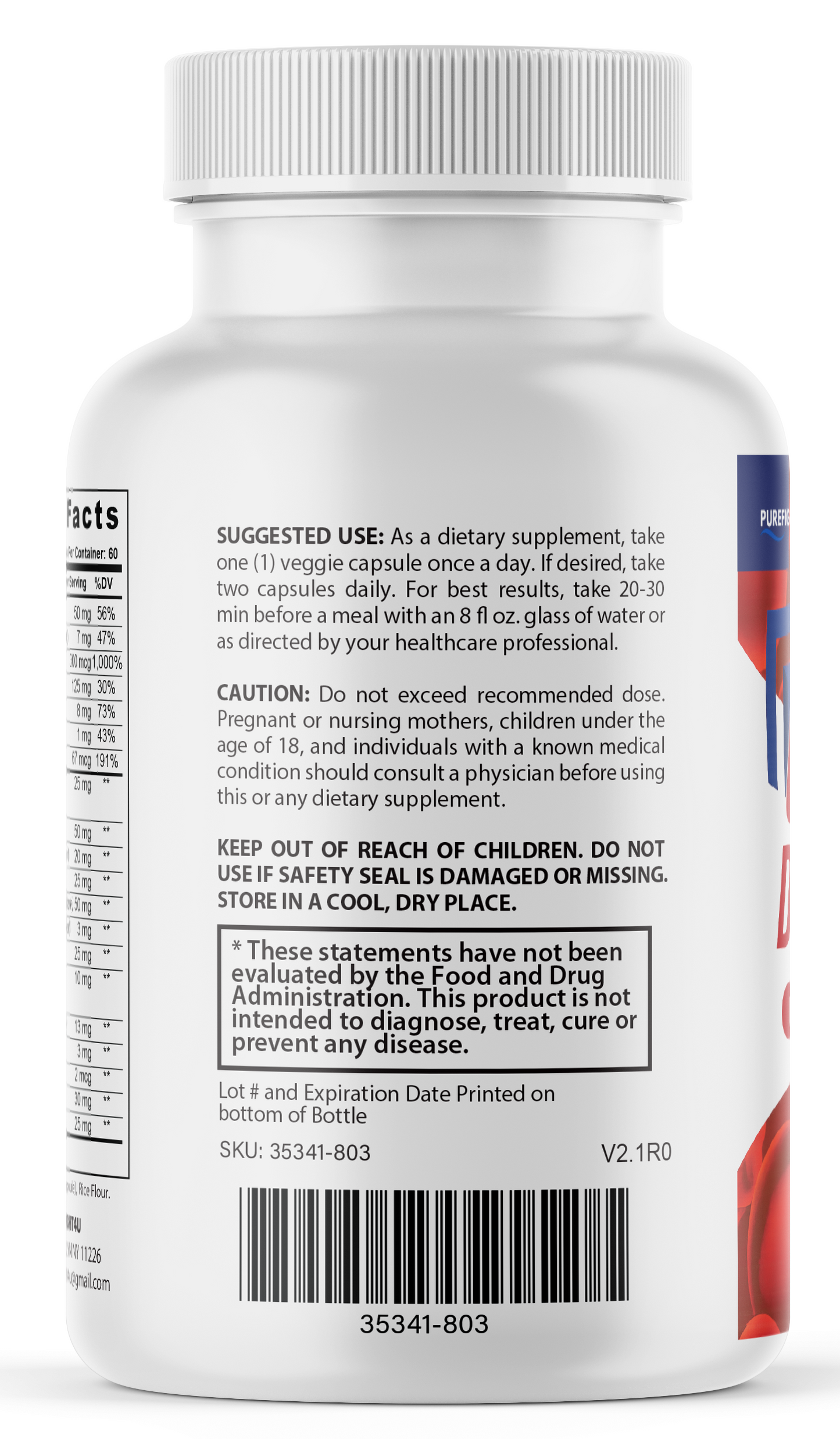 Gluco Defense 7 Natural Blend Glycogen Supplement - 1 Bottles ,60 Capsules