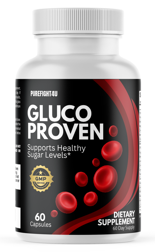 Gluco Proven Blood Sugar & Glucose Support Formula Supplement, 60 Capsules