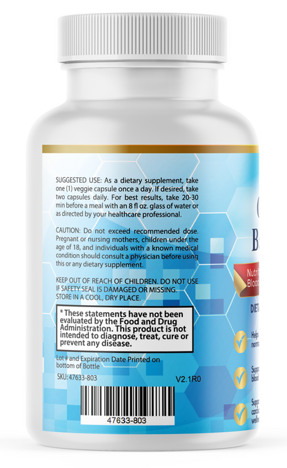 Glyco Balance Supplement for Daily Support Glucose & Metabolic Wellness, 60 Caps