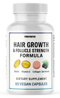 Hair Growth & Follicle Strength Assist Healthy Hair and Nail Strength, 60 Caps