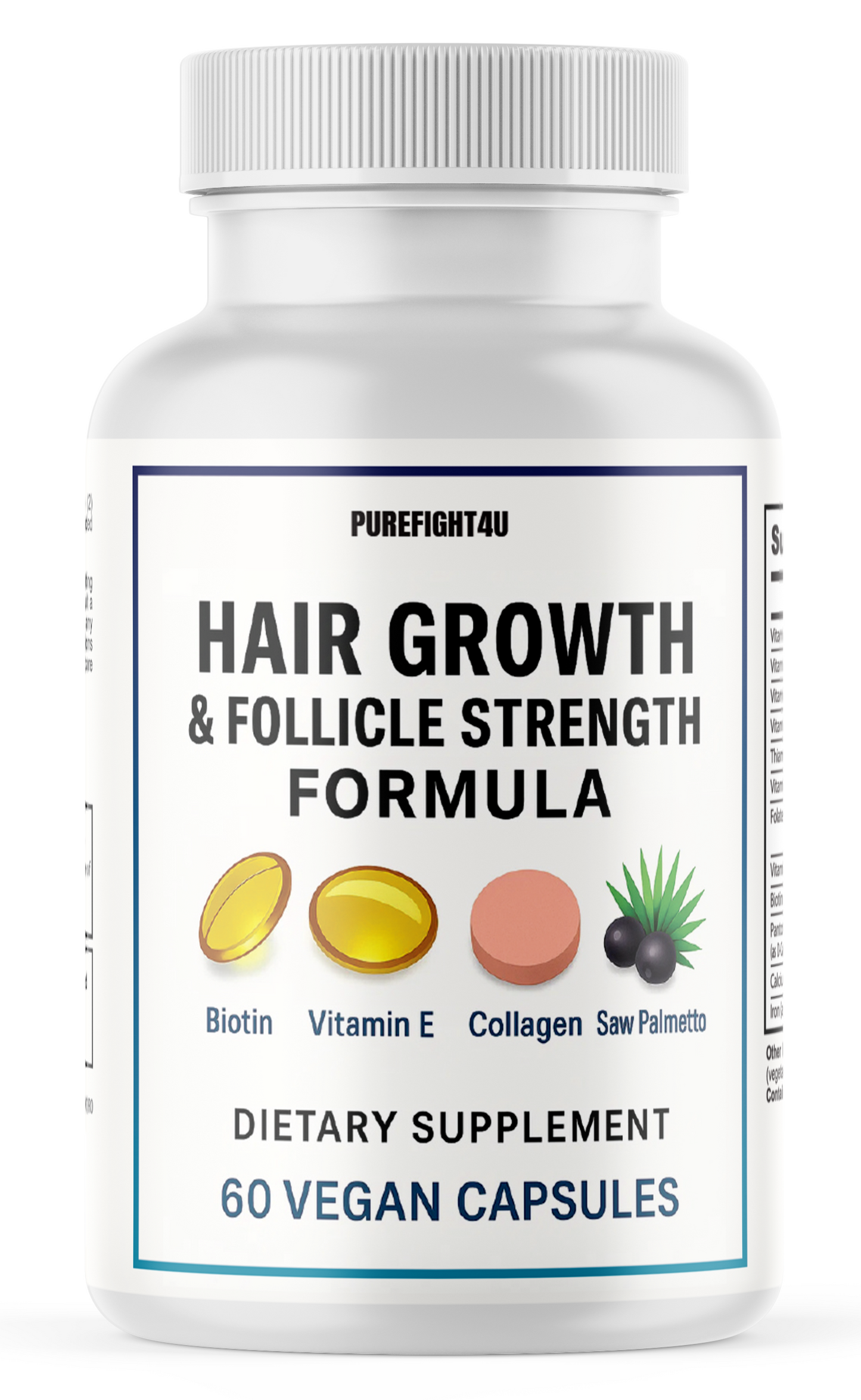 Hair Growth & Follicle Strength Assist Healthy Hair and Nail Strength, 60 Caps