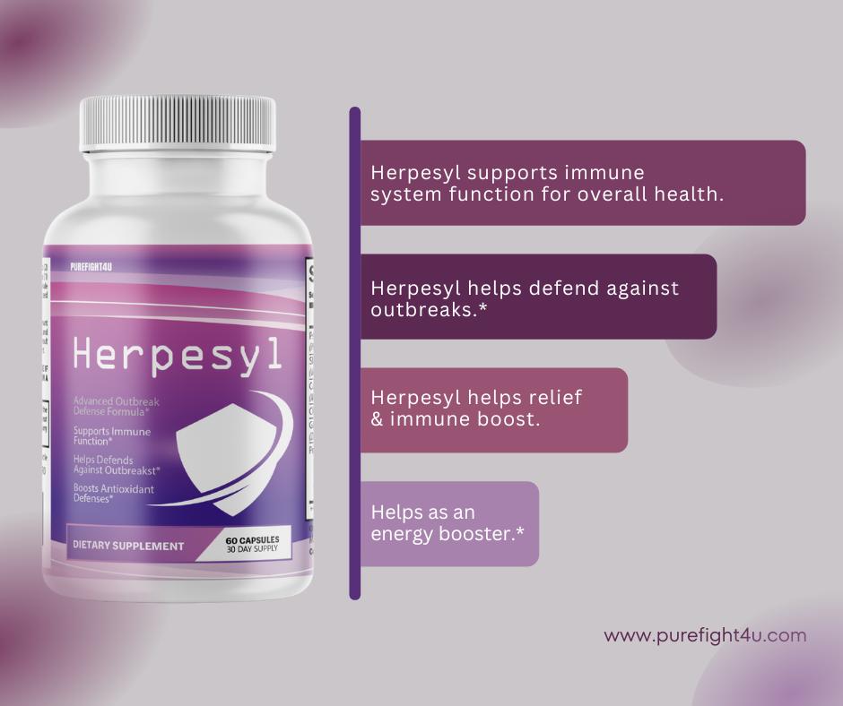 Herpesyl Advanced Defense Formula Dietary Supplement - 60 Capsules