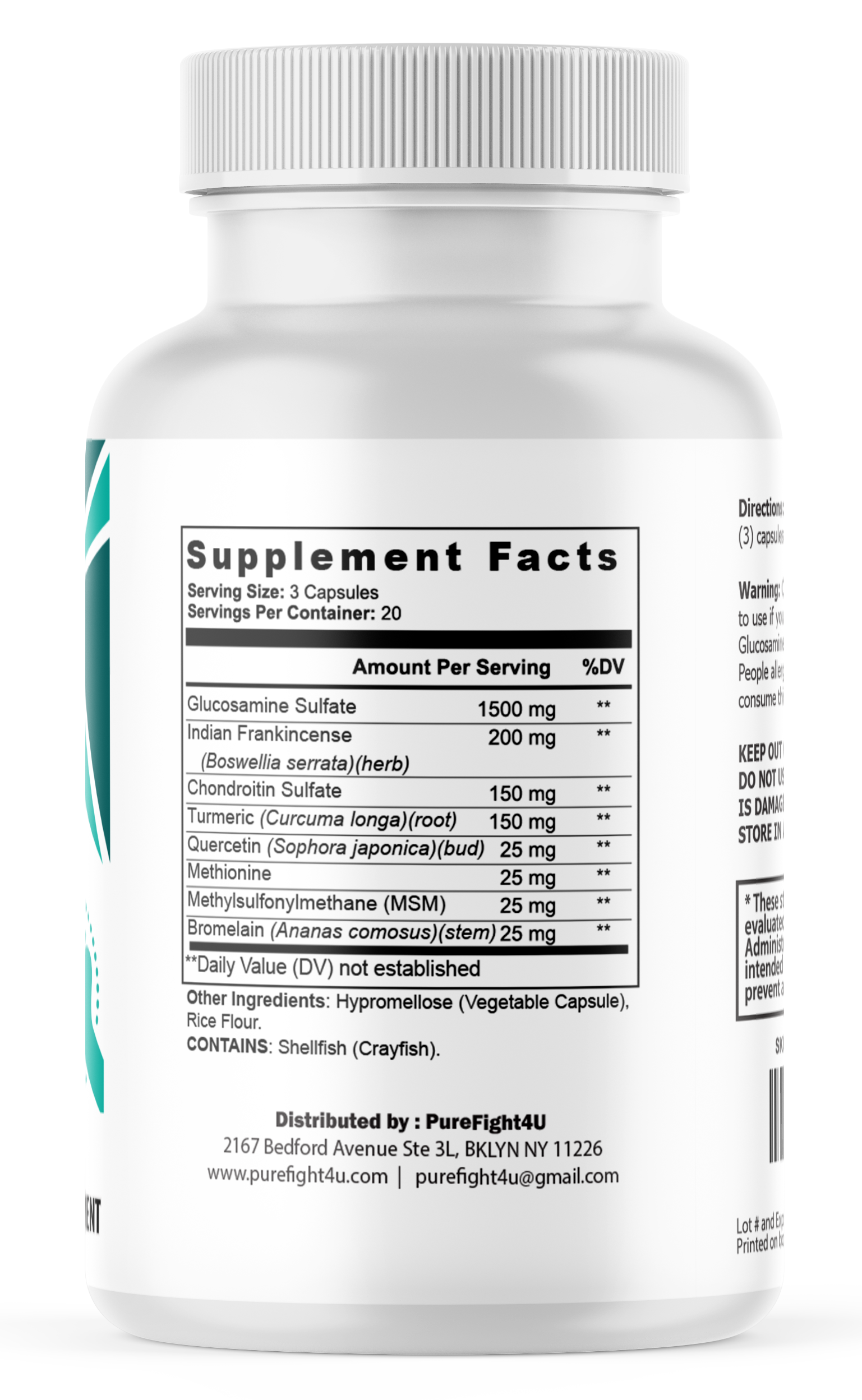 Joint Eternal Daily Support Supplement for Joint Health & Mobility, 60 Capsules