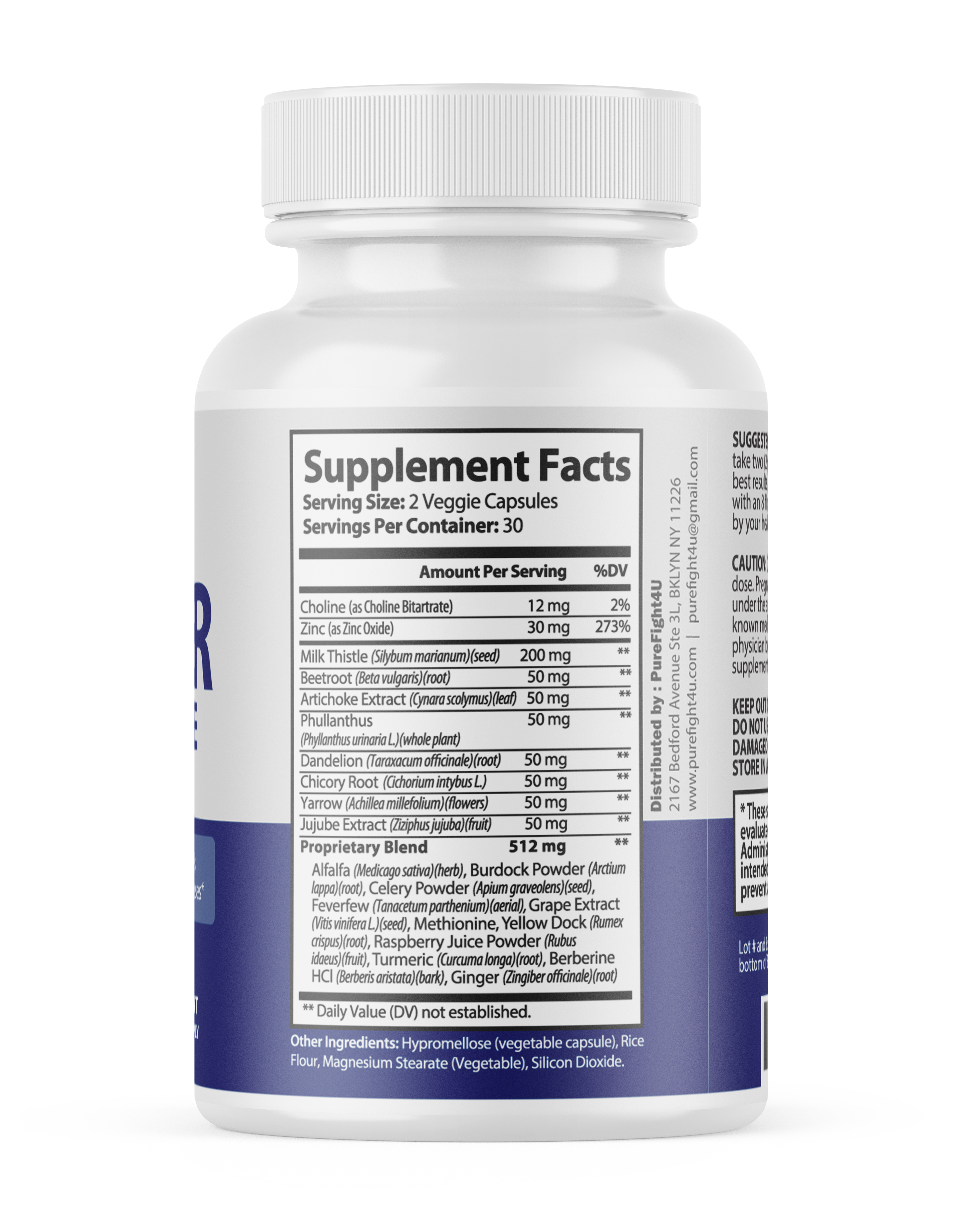 Liver Cleanse Advanced Liver Health Wellness Support Formula Supplement - 60 Bottles