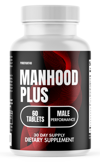 Manhood Plus Helps Support Energy & Stamina Supplement, 60 Capsules