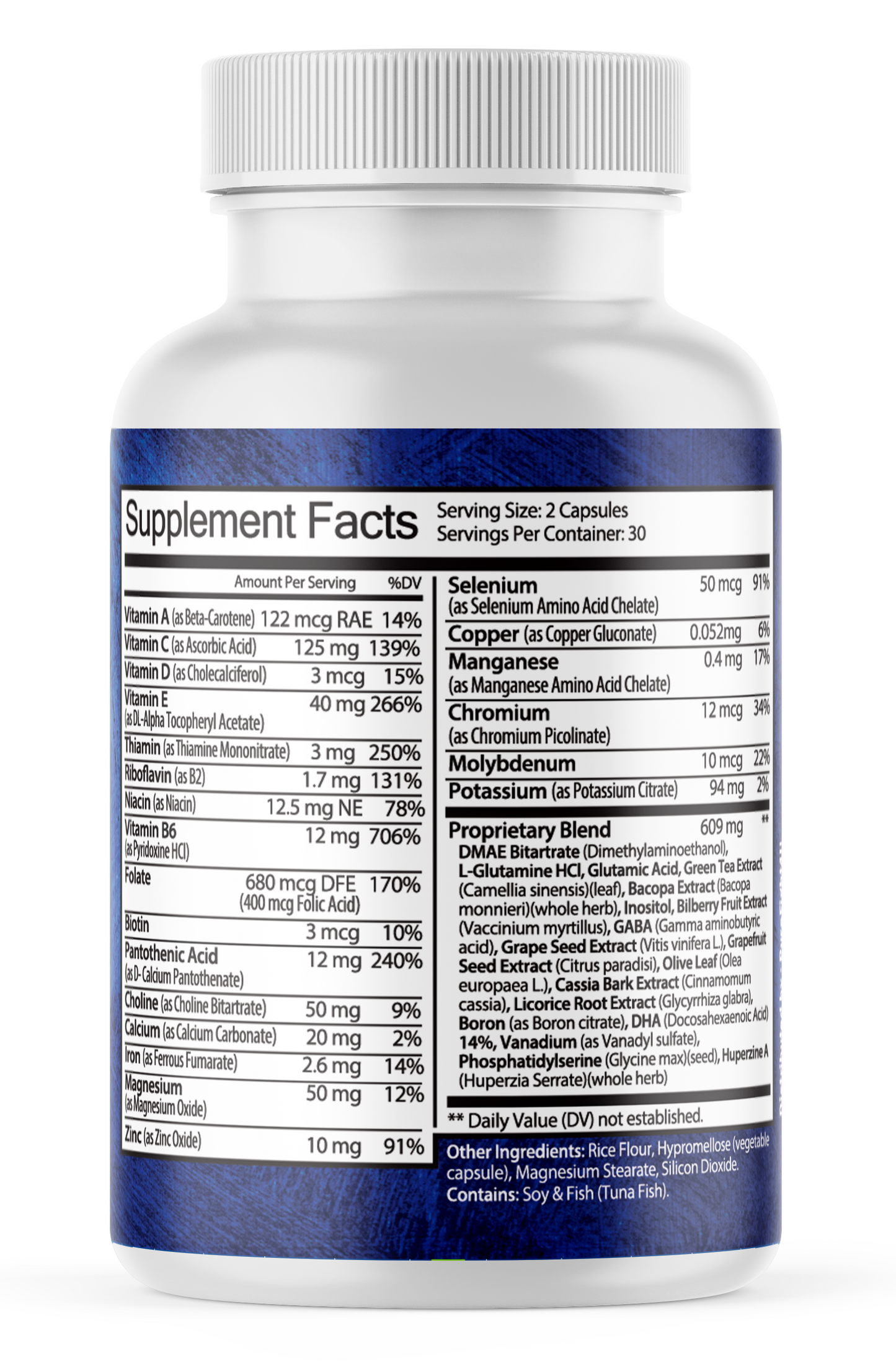 Memoria Nutritional Support Supplement for Memory & Brain Health - 60 Capsules