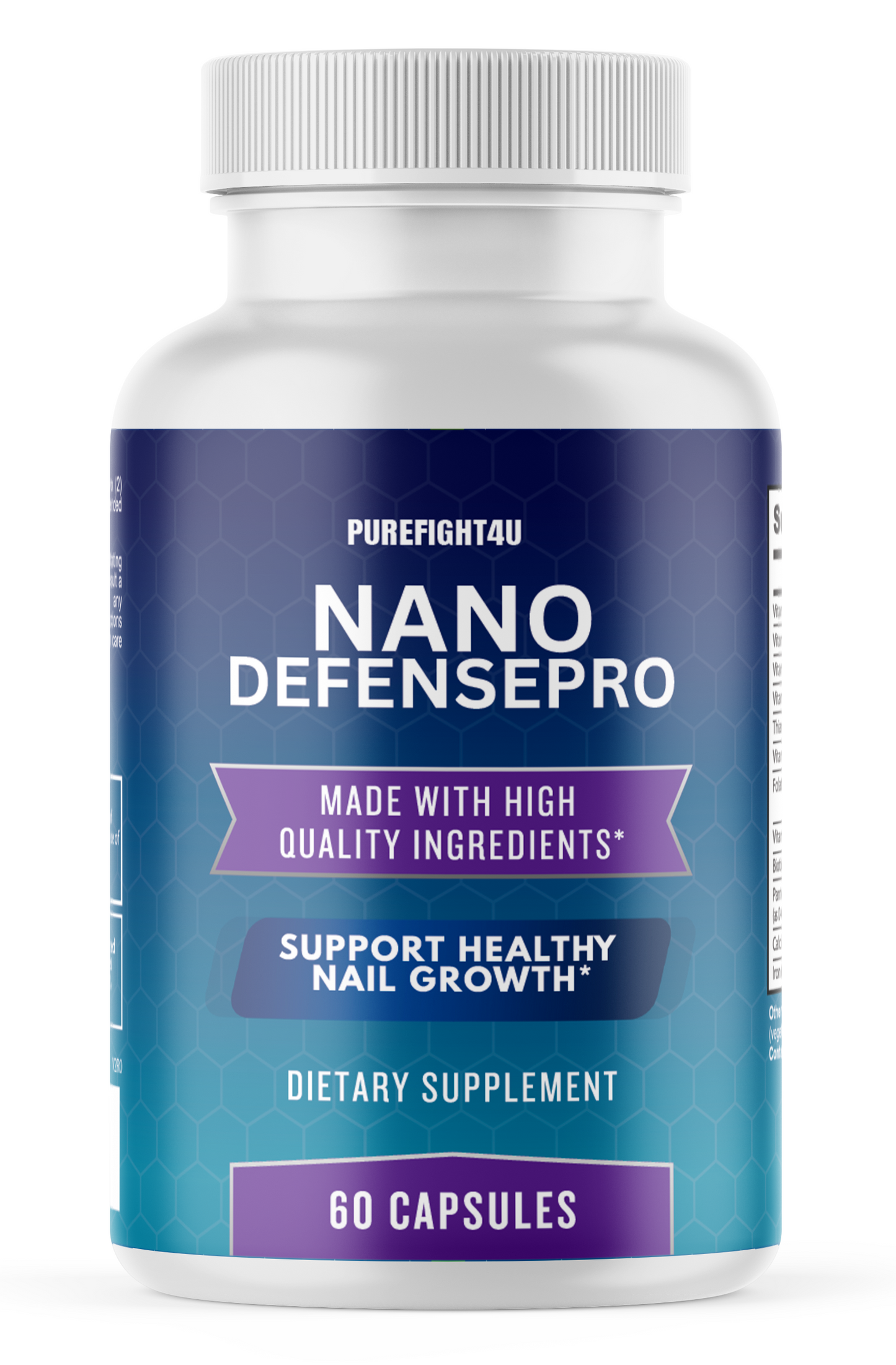Nano Defense Pro Nutritional Support Supplement for Nail & Skin Wellness 60 Caps