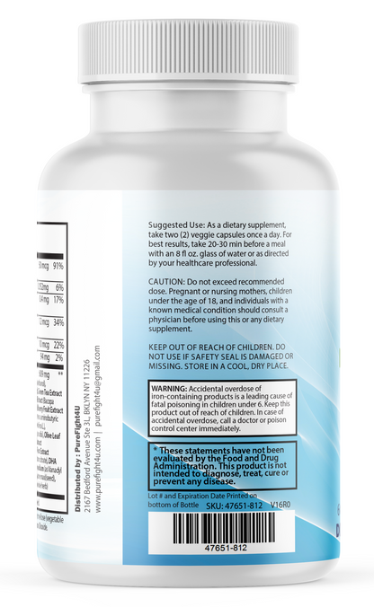 Neuro Calm Cognitive Support for Mental Clarity & Focus Supplement, 60 Capsules