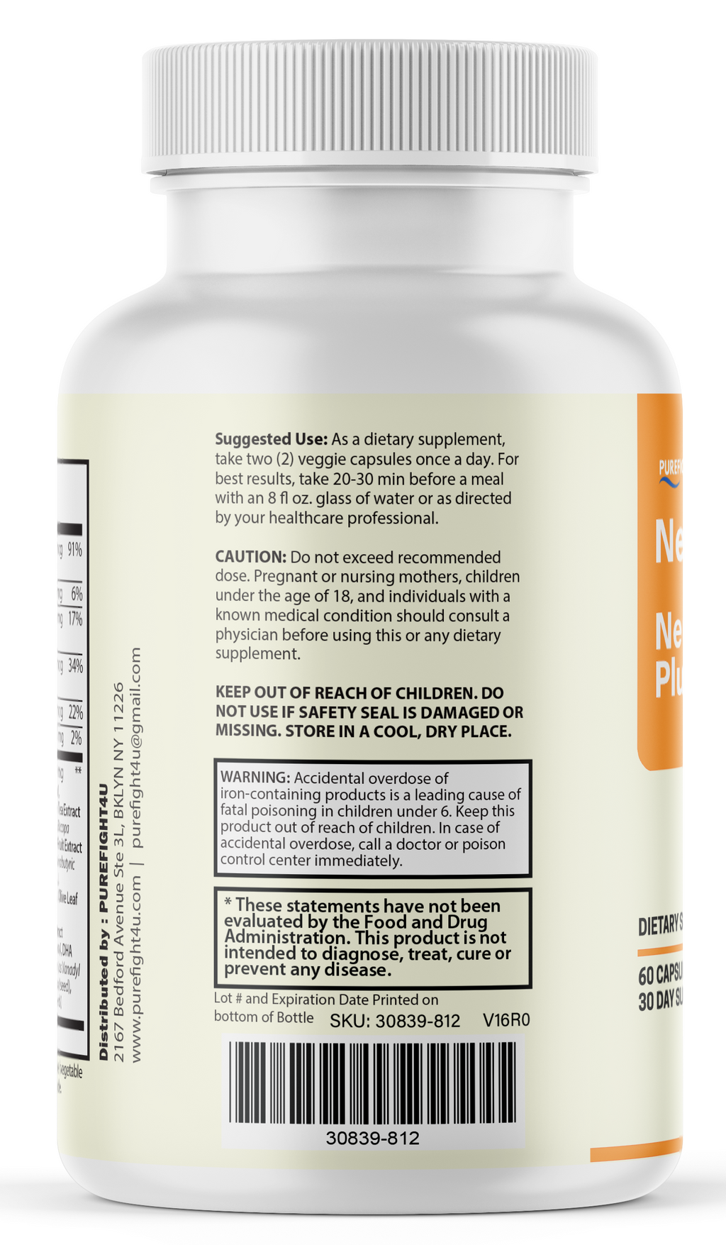 NeuroFlare Cognitive Support - 3 Bottles 180 Capsules