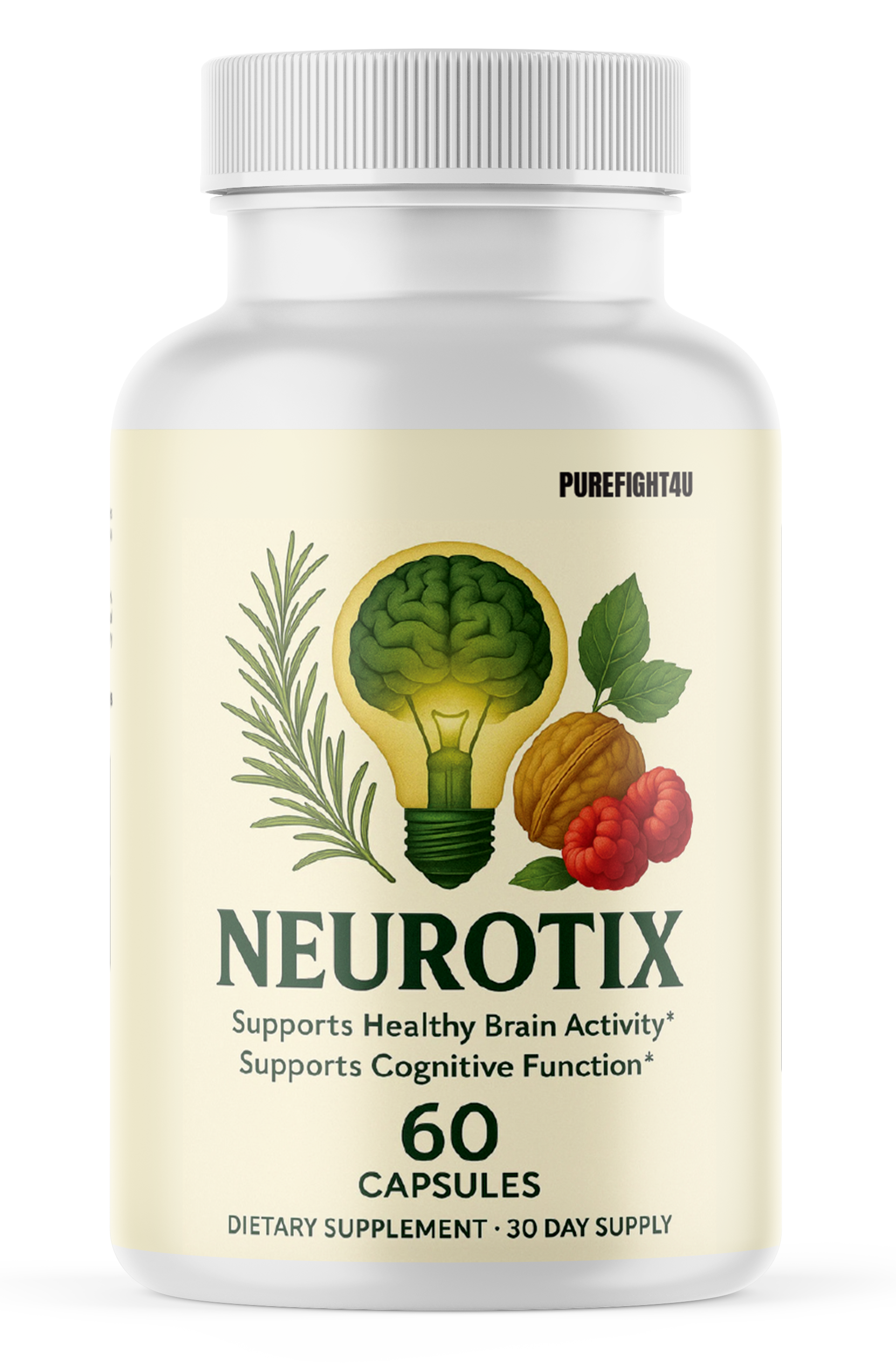 Neurotix Nutritional Supplement Support for Brain Function & Focus - 60 Capsules