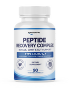 PUREFIGHT4U Peptide Recovery Complex, 1,800 mg Collagen Protein Complex, 5 Collagen Types, 90 Capsules