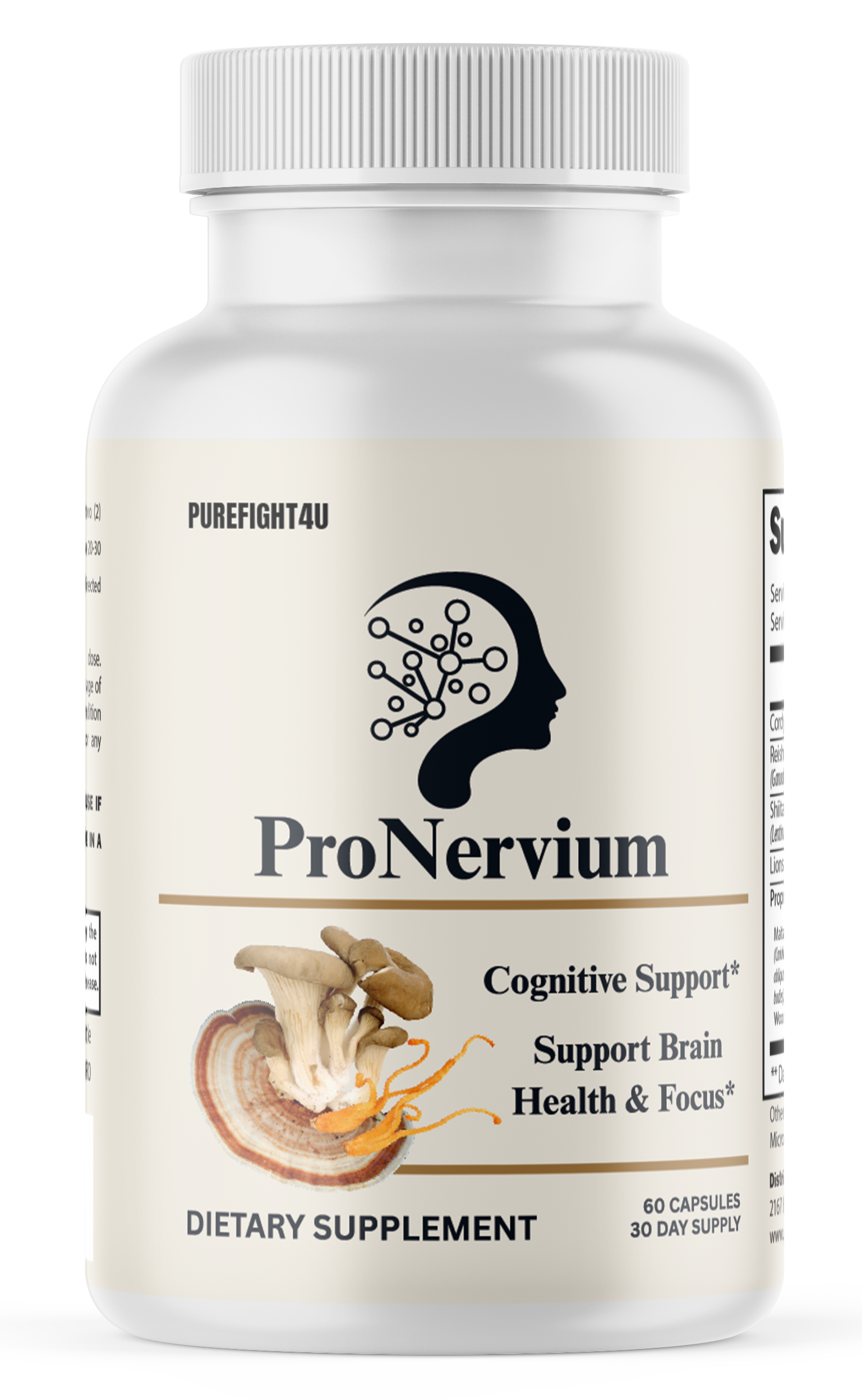 ProNervium Brain Health Supplement For Mental Clarity, 60 Capsules