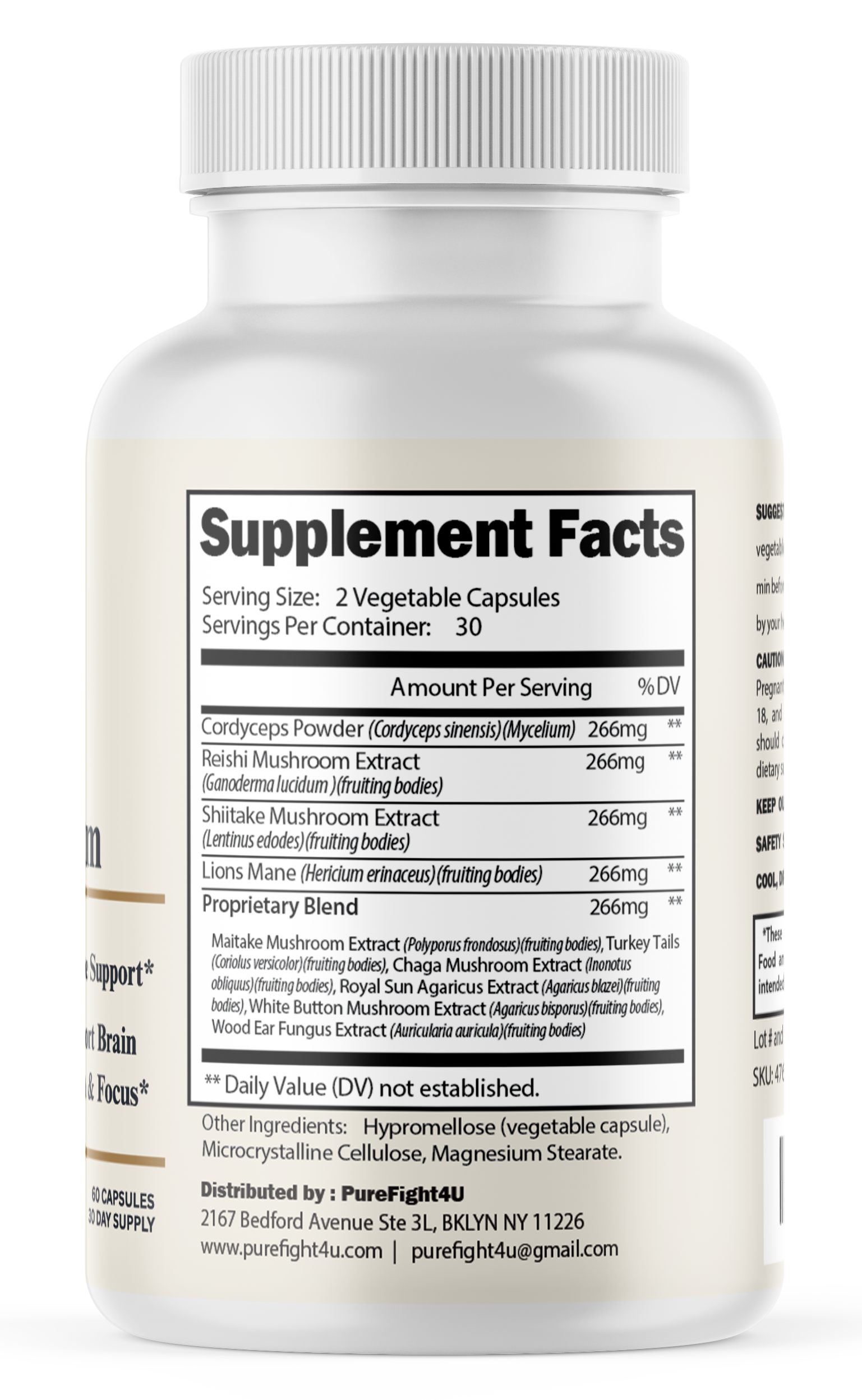 ProNervium Brain Health Supplement For Mental Clarity, 60 Capsules