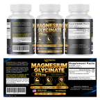 PUREFIGHT4U Magnesium Glycinate 275 mg, Muscle & Relaxation Support, 90 Capsules