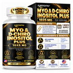 PUREFIGHT4U Myo & D-Chiro Inositol Plus 1,025 mg, Women's Wellness Support, 60 Capsules