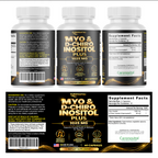 PUREFIGHT4U Myo & D-Chiro Inositol Plus 1,025 mg, Women's Wellness Support, 60 Capsules