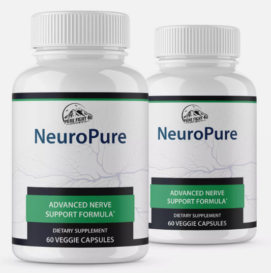 Neuro Pure Advanced Nerve Formula Supports Brain Health & Function - 2 Bottles 120 Capsules