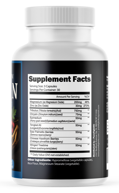 Blood Flow Titan Boost Pro Formula for Strength & Energy, 60 Capsules