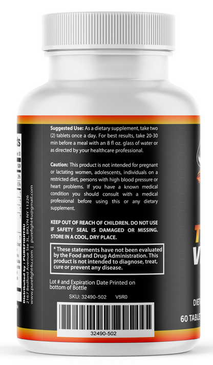 Titan Vigor for Men, Male Energy & Vitality Pills Supplement  - 60 Tablets