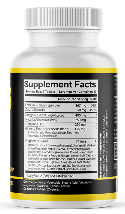 Titanus Black Advancement Natural Supplement for Peak Performance - 60 Tablets