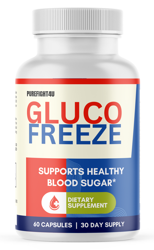 Gluco Freeze Natural Formula Blood Sugar Support Supplement, 60 Capsules