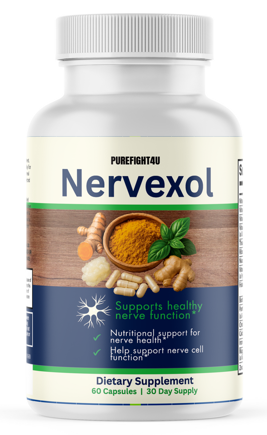 Nervexol Natural Formula for Nerve Function & Calming Support Supplement 60 Caps