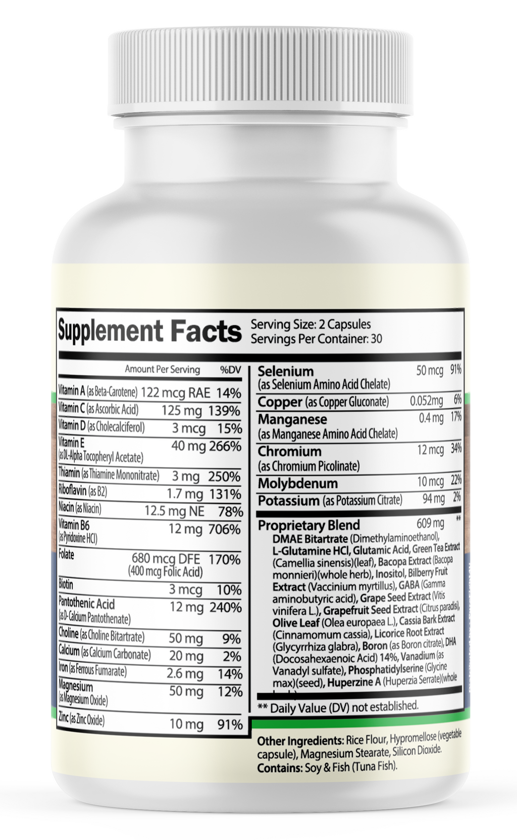 Nervexol Natural Formula for Nerve Function & Calming Support Supplement 60 Caps