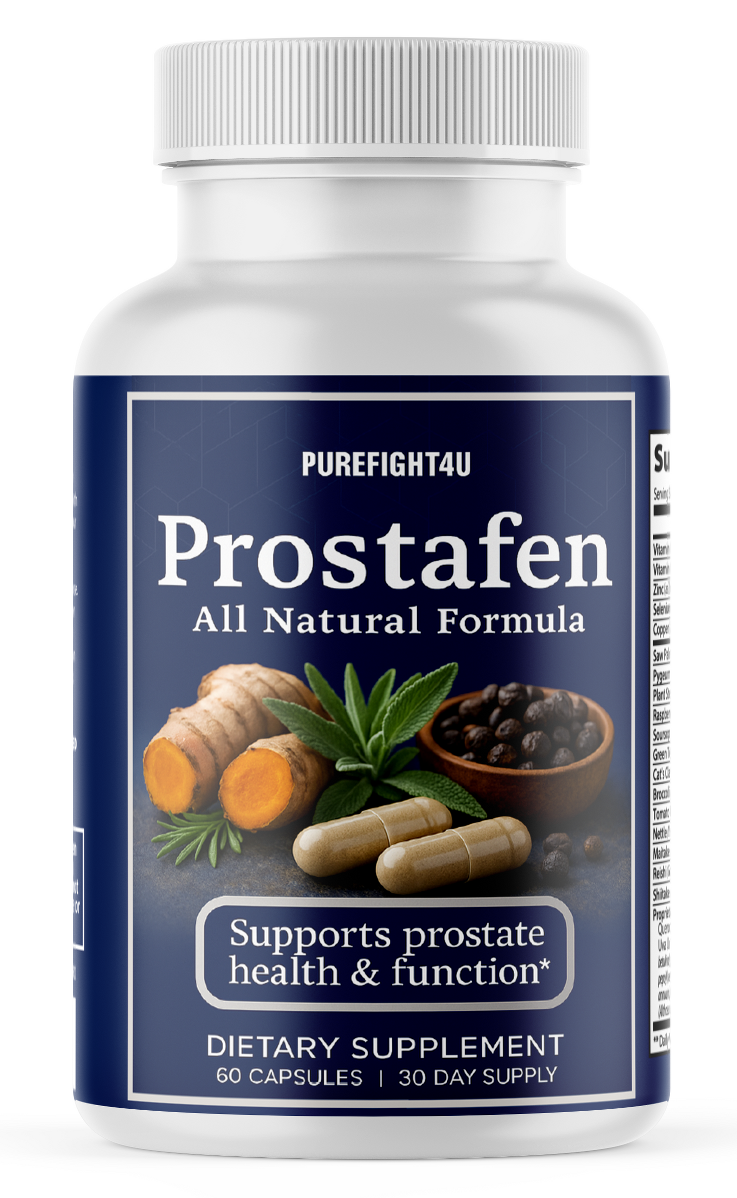 Prostafen, All-Natural Prostate Support Formula Supplement, 60 Capsules