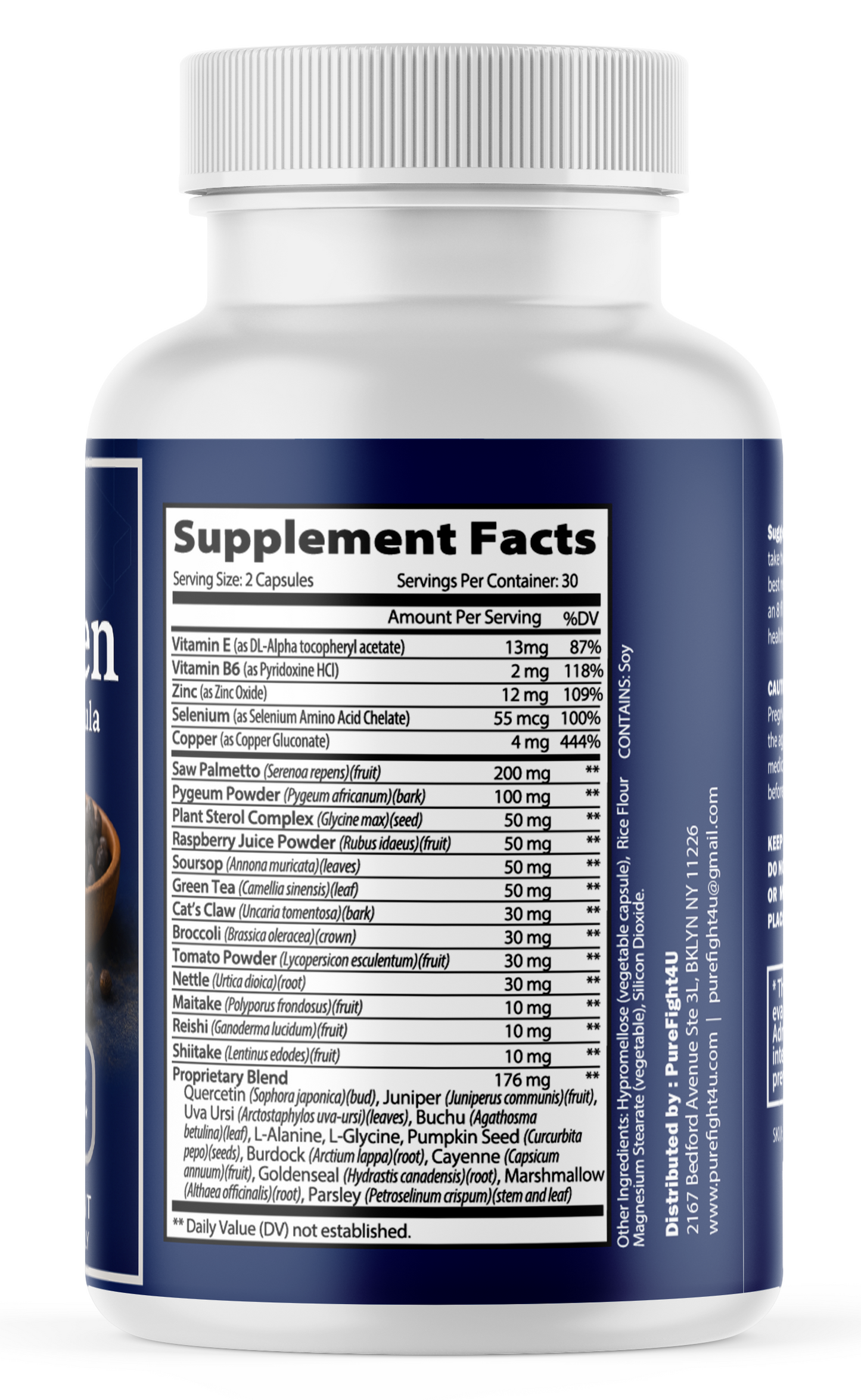 Prostafen, All-Natural Prostate Support Formula Supplement, 60 Capsules