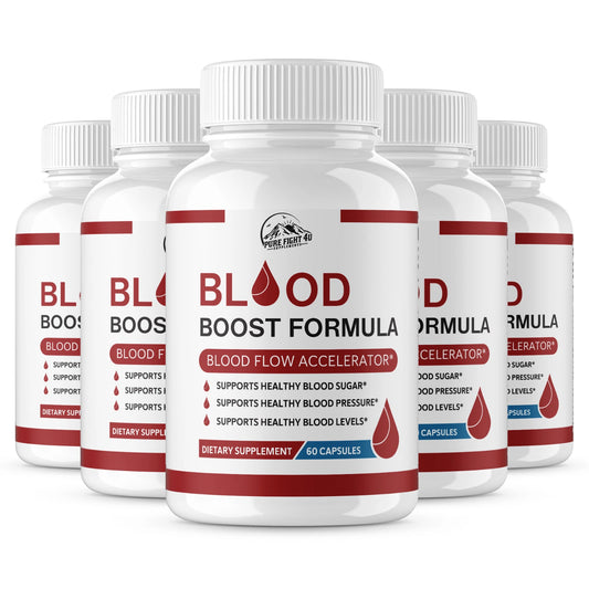 Blood Boost Formula Blood Flow Accelerator 5 Bottles 300 Capsules