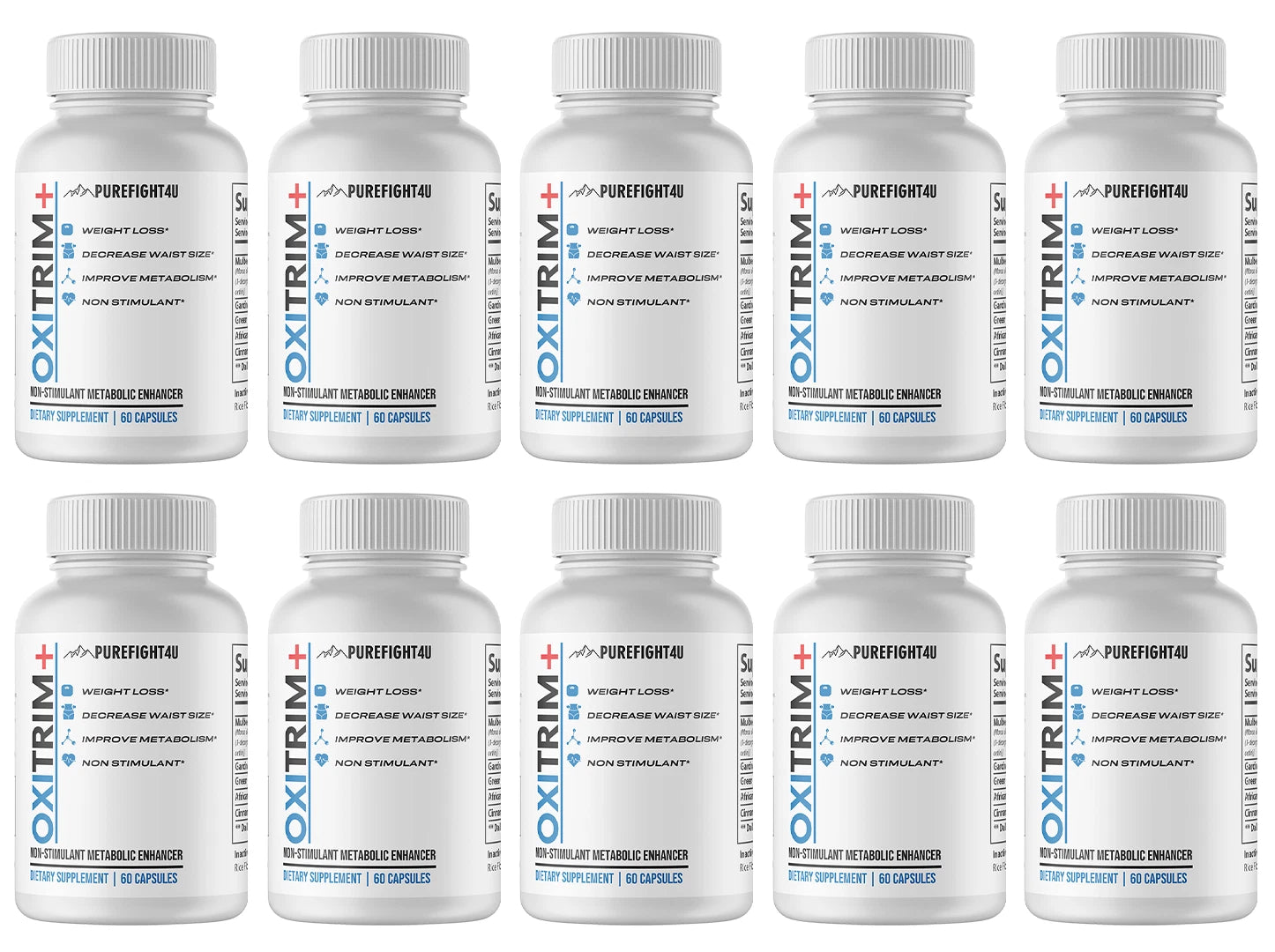 OXITRIM+ Dietary Supplement 10 Bottles 600 Capsules