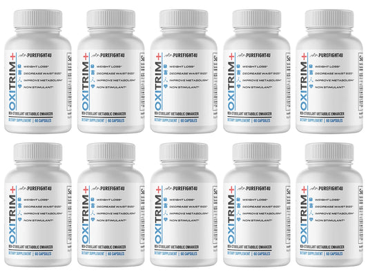 OXITRIM+ Dietary Supplement 10 Bottles 600 Capsules