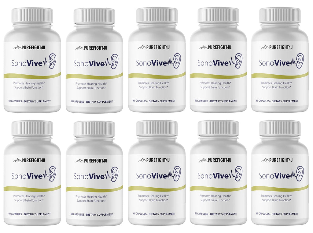 Sonovive Capsules Hearing Supplement 10 Bottles 600 Capsules