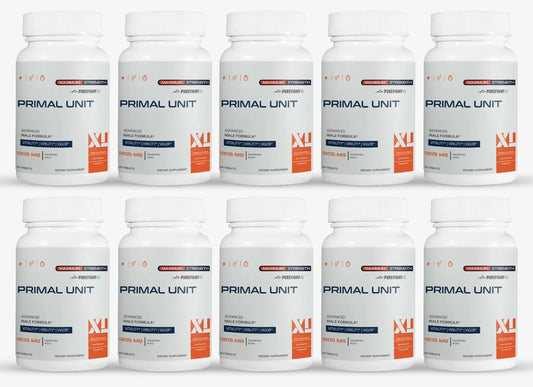 PRIMAL UNIT XL Pills For Men  1305mg - 10 Bottles 600 Capsules