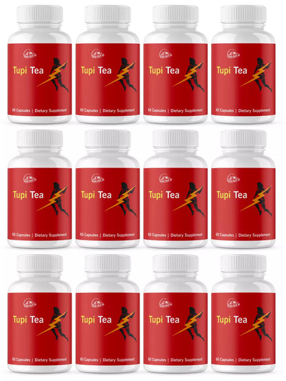 Tupi Tea Dietary Supplement - 12 Bottles 720 Capsules
