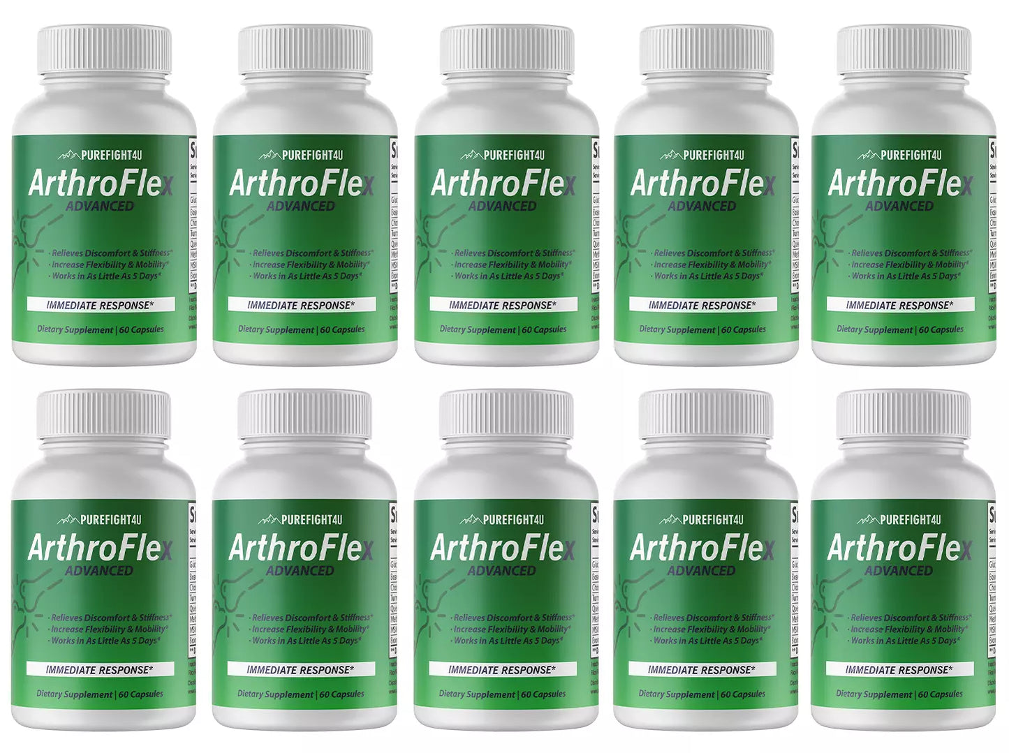 ArthroFlex Advanced - 10 Bottles 600 Capsules