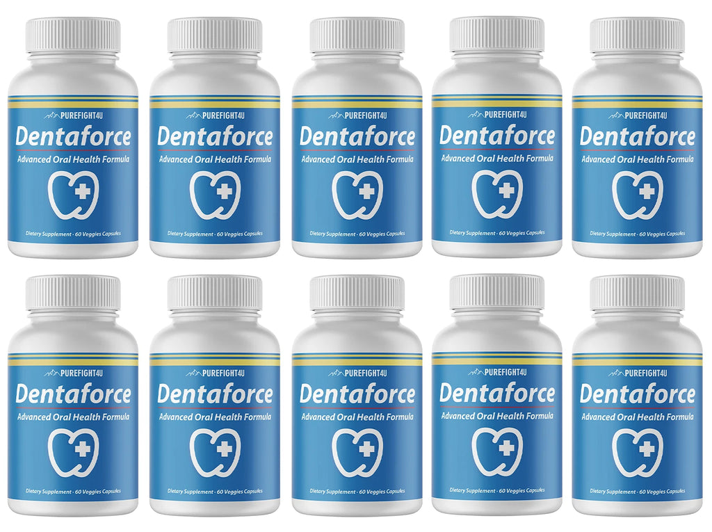 DentaForce Teeth & Gum Supplement - 10 Bottles 600 Capsules