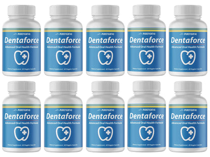 DentaForce Teeth & Gum Supplement - 10 Bottles 600 Capsules