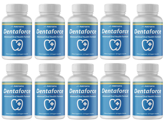 DentaForce Teeth & Gum Supplement - 10 Bottles 600 Capsules