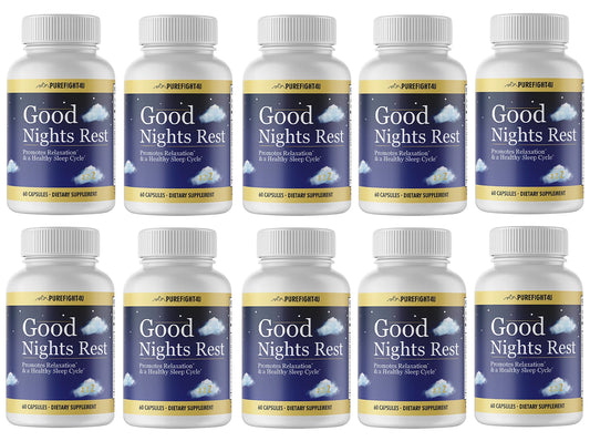 Good Night Rest Promotes Relaxation & Healthy Sleep Cycle-10Bottles-600 Capsules