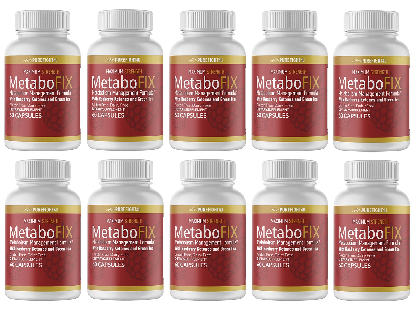 Metabofix Metabolism Management Formula 10 Bottles 600 Capsules
