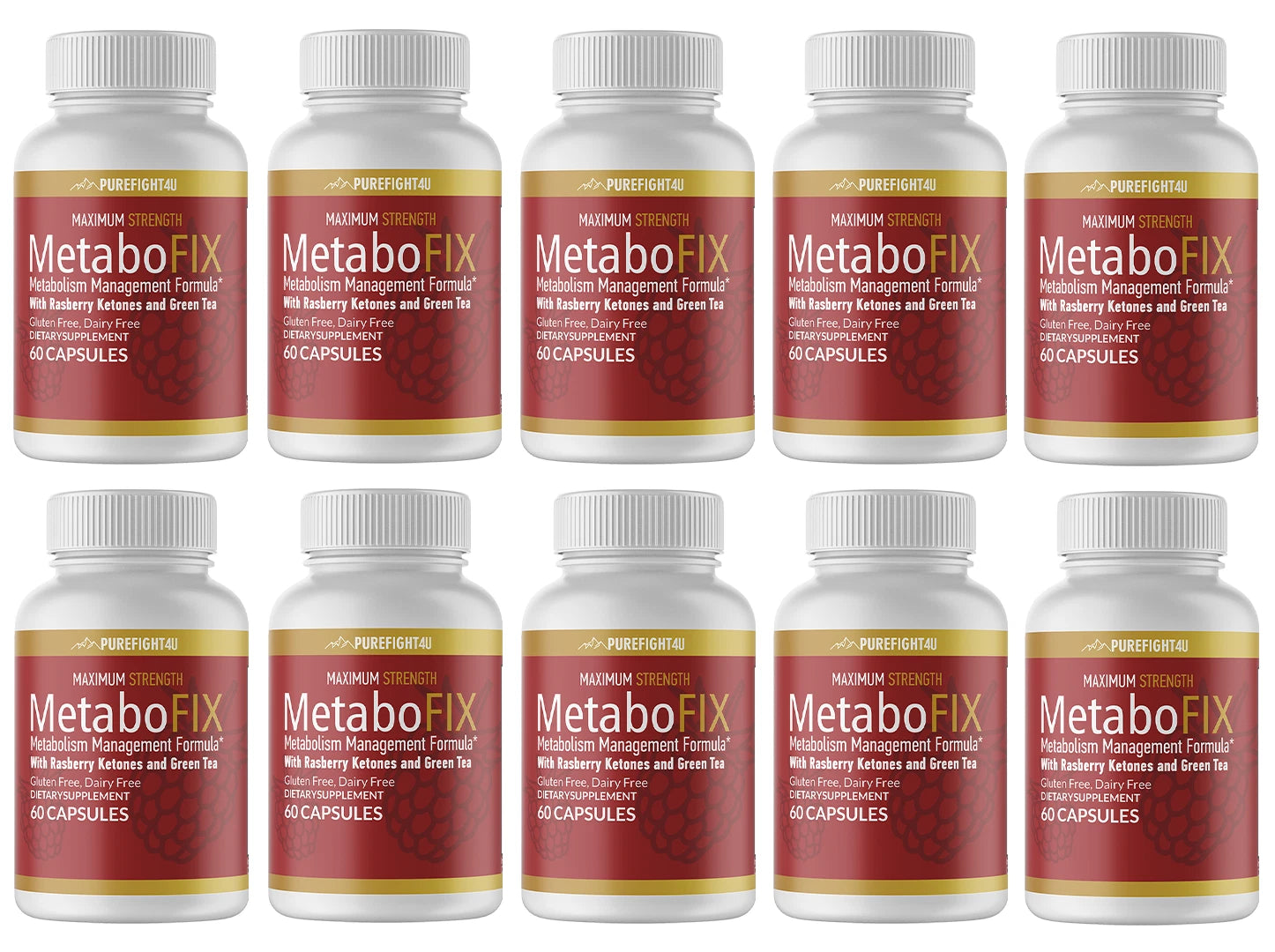 Metabofix Metabolism Management Formula 10 Bottles 600 Capsules