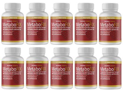 Metabofix Metabolism Management Formula 10 Bottles 600 Capsules
